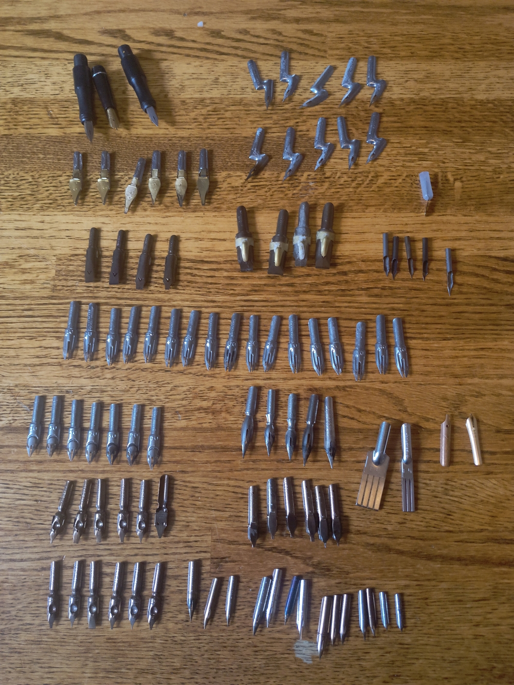 Vintage Calligraphy Dip Pen Nibs Lot of 95 Wm Mitchell Gillott Esterbrook...